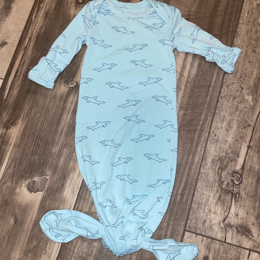 Kate Quinn Blue Nightgown with Shark Design